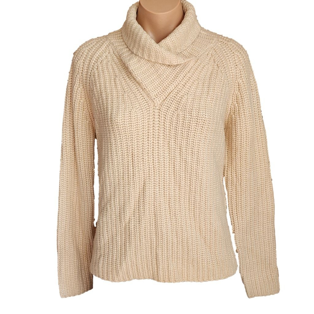 J. McLaughlin NWT Celeste Cream Shawl Collar Pullover Sweater S